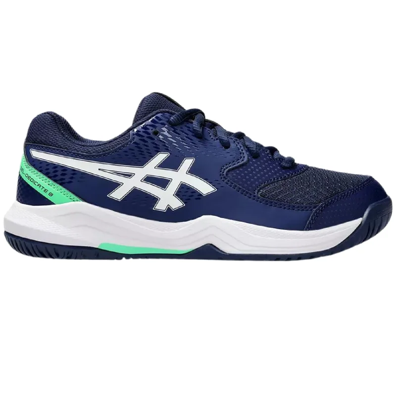 Asics Gel Dedicate 8 GS Tennis Shoes - Blue Expanse/White